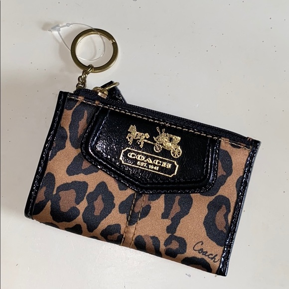 coach small keychain wallet